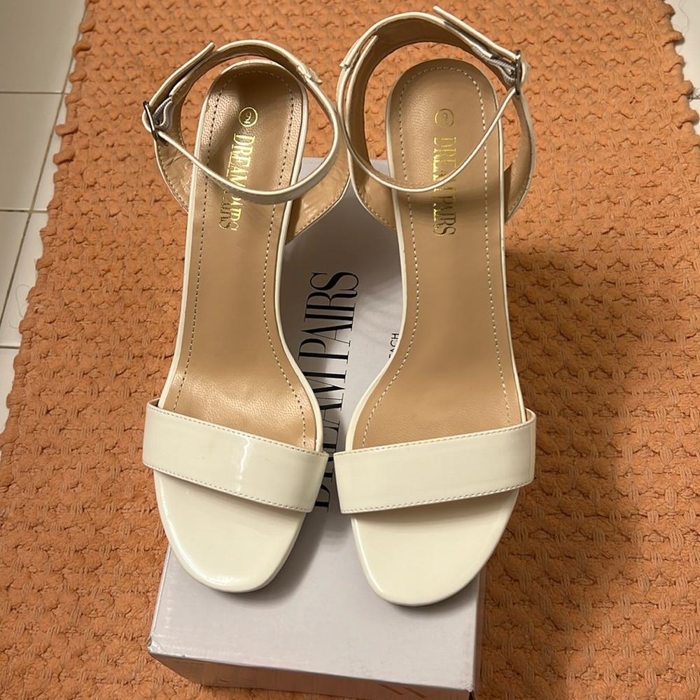 Dream Paris White Heels